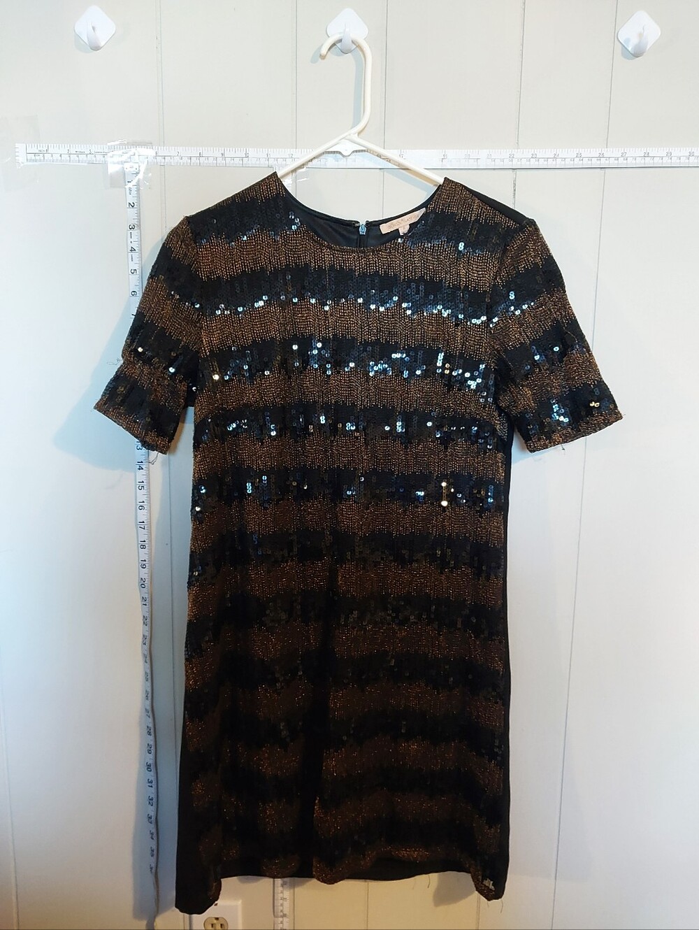 Black Sequin And Gold Gibson & Latiner Dress Size S